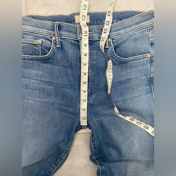 NWT MOTHER The Insider Step Fray Promises to Keep Blue Size 30 - Picture 5 of 9